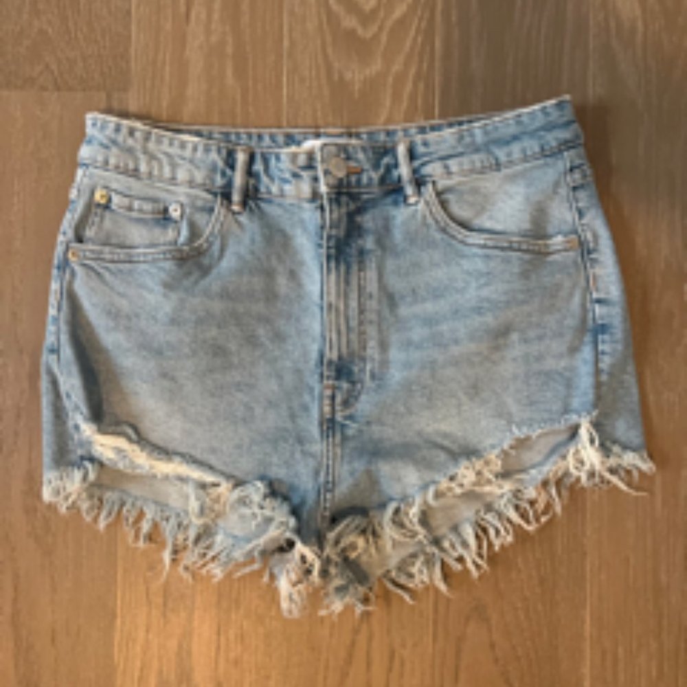 Zara HI Rise Denim Shorts Size 30 (US 10)